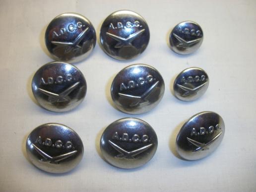 WW2 AIR DEFENCE CADET CORPS BUTTONS (SET OF)