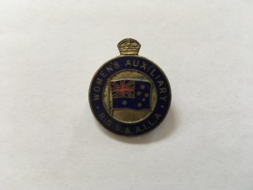 AUSTRALIAN RETURNED SOLDIERS WOMENS AUXILIARY BADGE