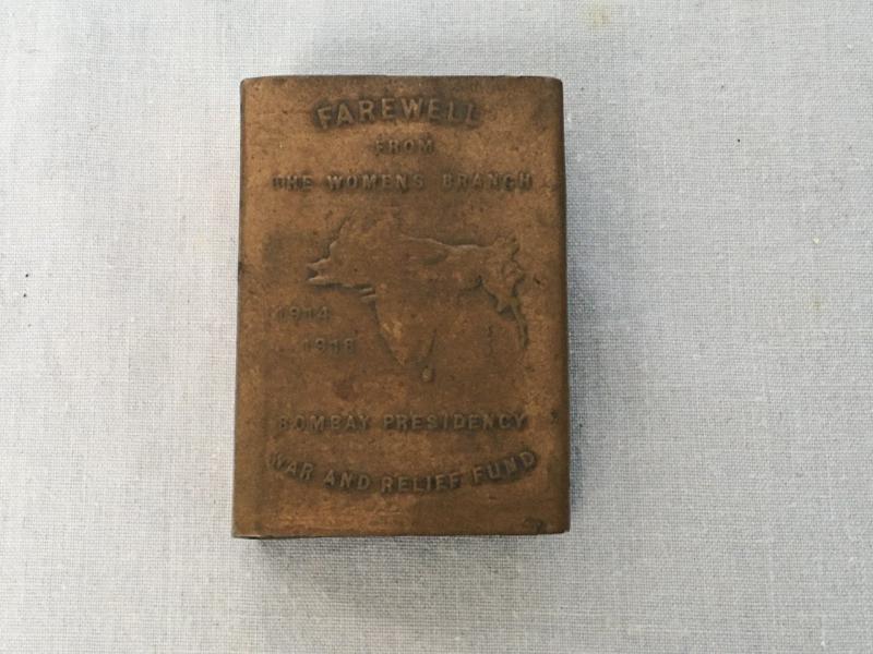WW1 INDIAN MATCHBOX COVER