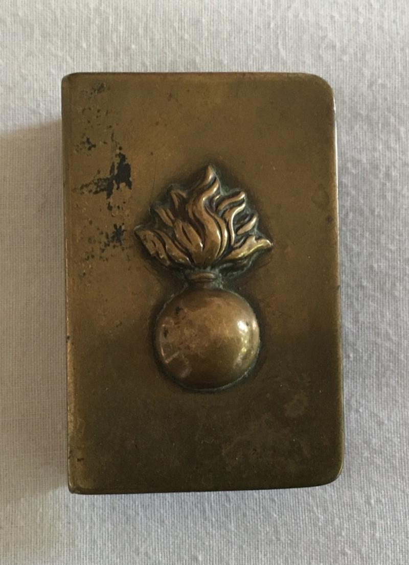 WWI TRENCH ART MATCHBOX COVER
