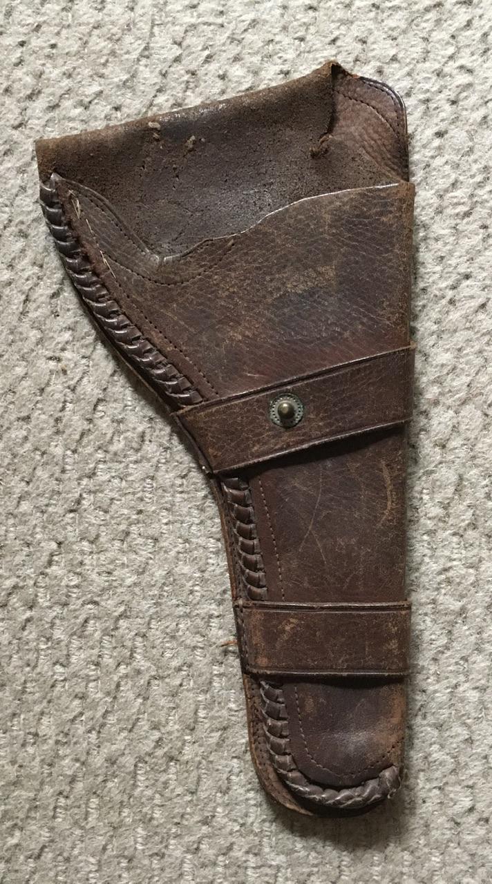 UNUSUAL WW1 (?) US OPEN TOPPED HOLSTER