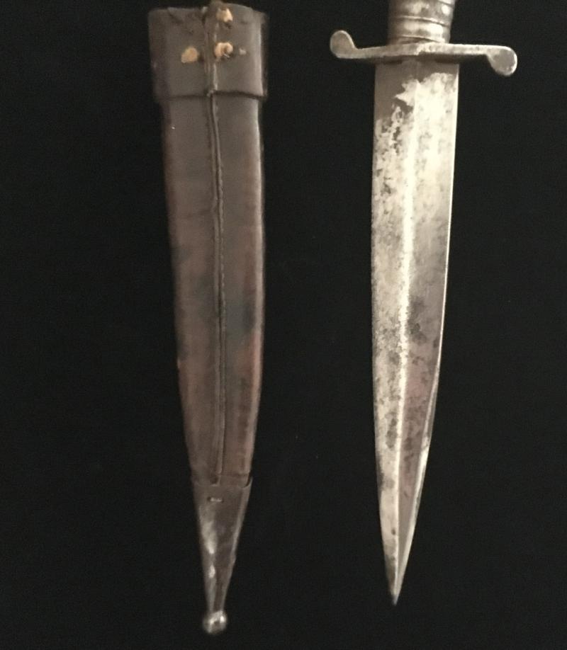 STAG HANDLED WW1 GERMAN TRENCH KNIFE