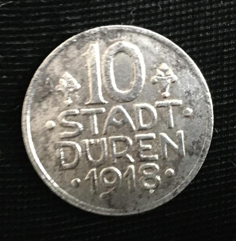 1918 DATED GERMAN 10-PFENNIG COIN