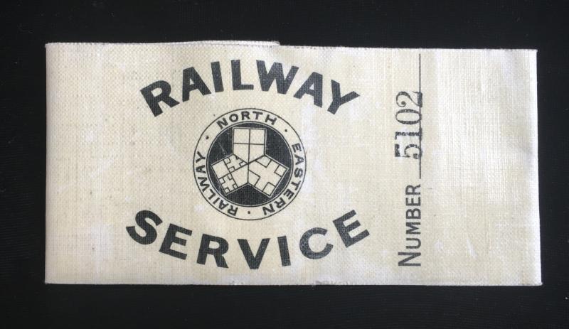 WW1 NORTH EASTERN RAILWAY SERVICE ARMBAND