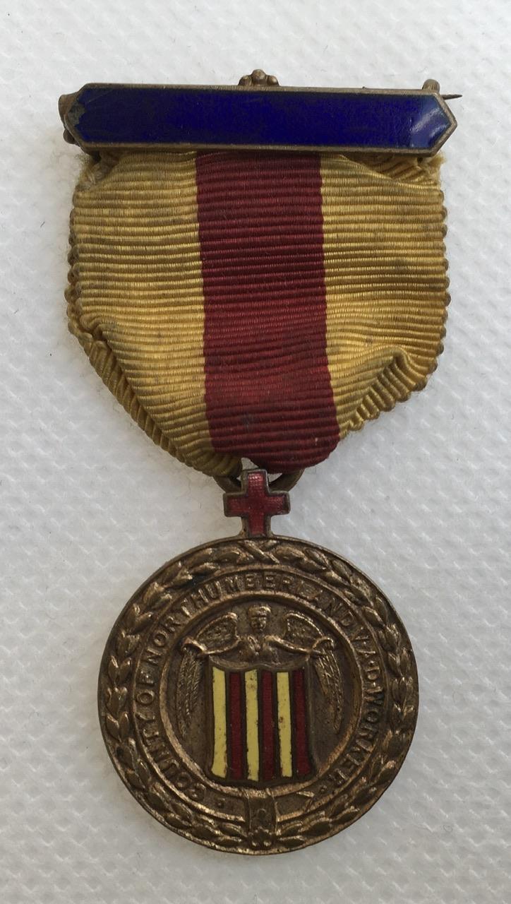 WW1 COUNTY OF NORTHUMBERLAND VAD WORKERS MEDAL