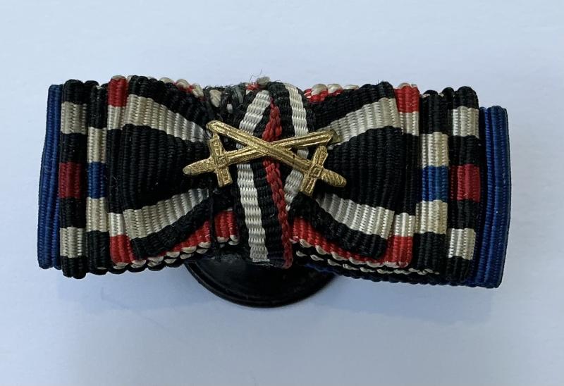 WW1 -WW2 GERMAN MULTI RIBBON BUTTON HOLE