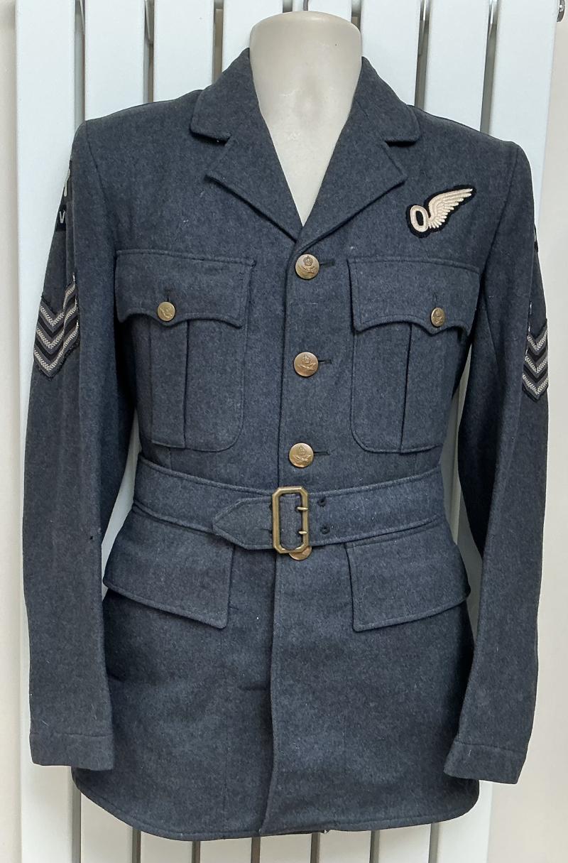 NAMED 1942 DATED RAFVR OBSERVER SGT’s TUNIC