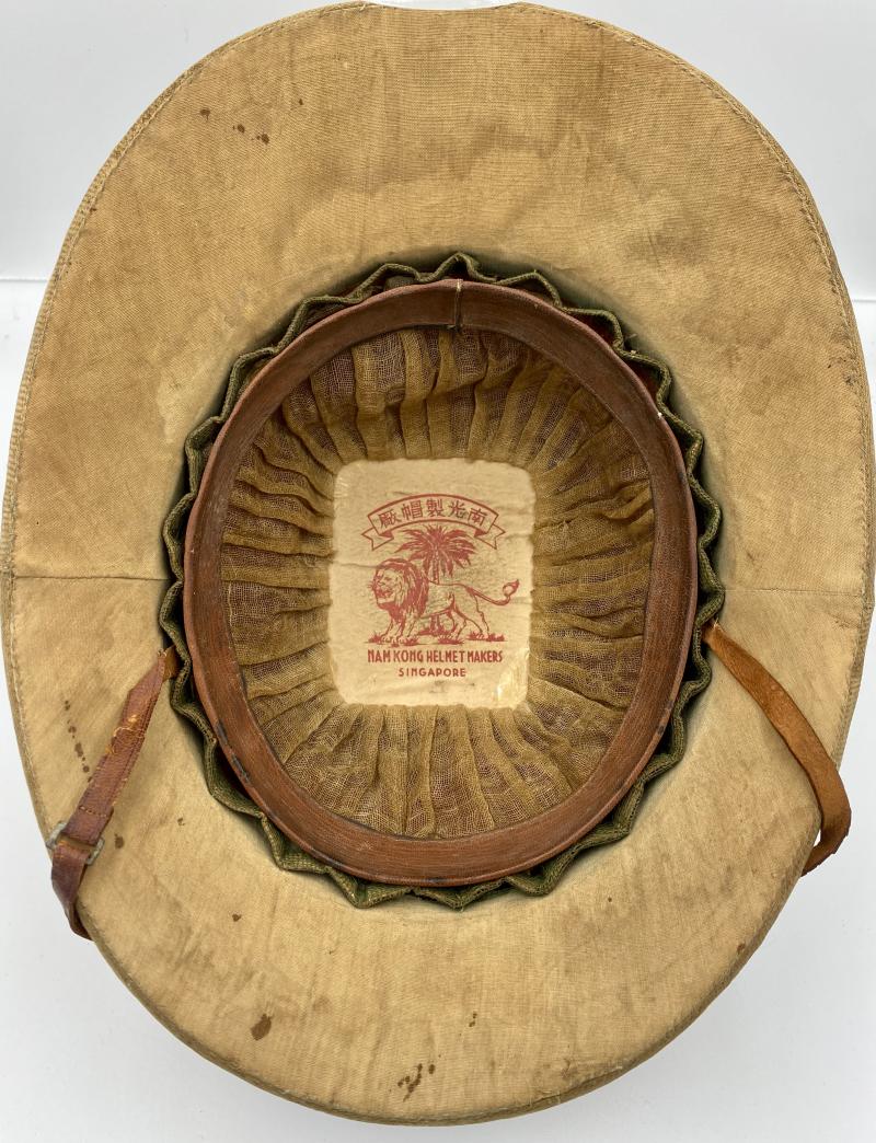 VERY UNUSUAL IRANIAN BADGED PITH HELMET