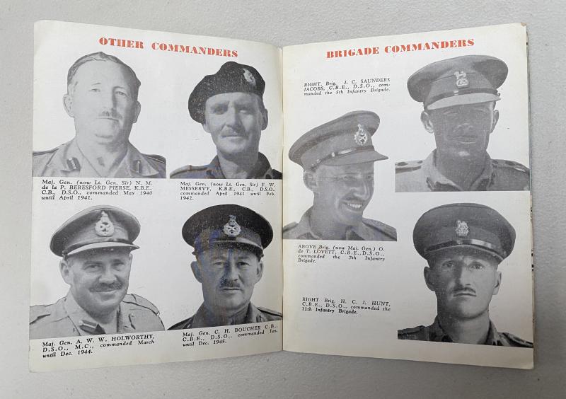 ORIGINAL WW2 BOOKLET “RED EAGLES “ THE STORY OF THE 4th INDIAN DIVISION