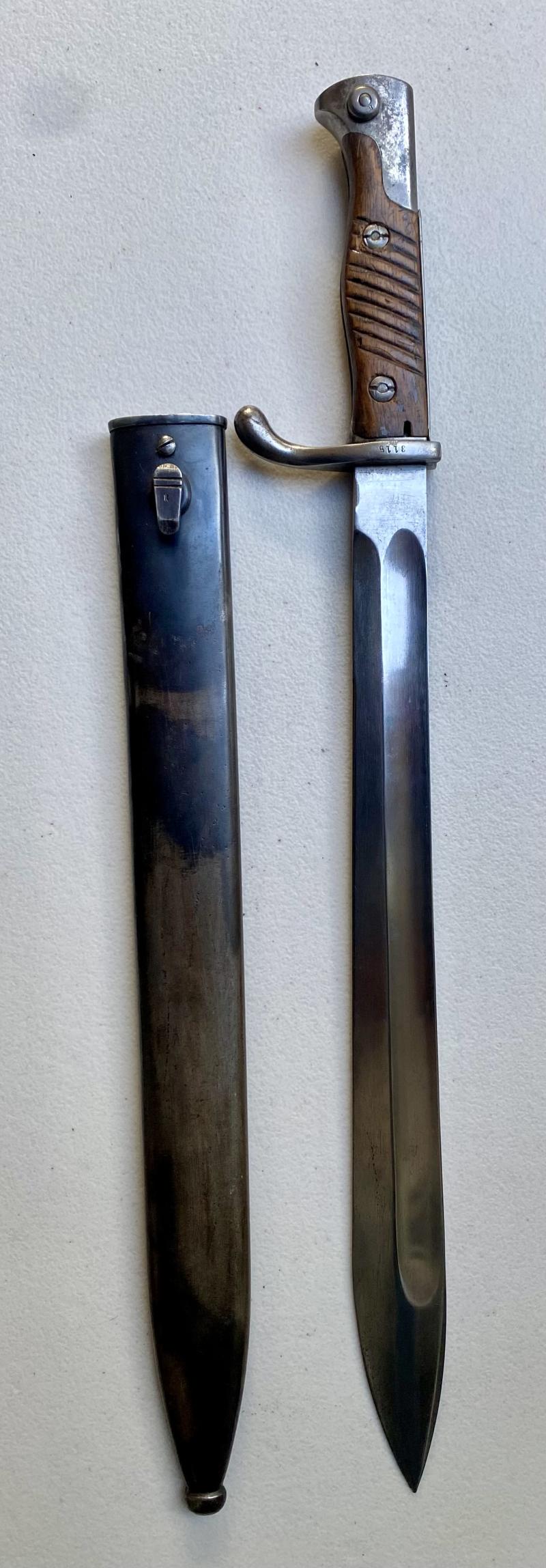 WW1 BAVARIAN 98/05 “BUTCHER BAYONET”