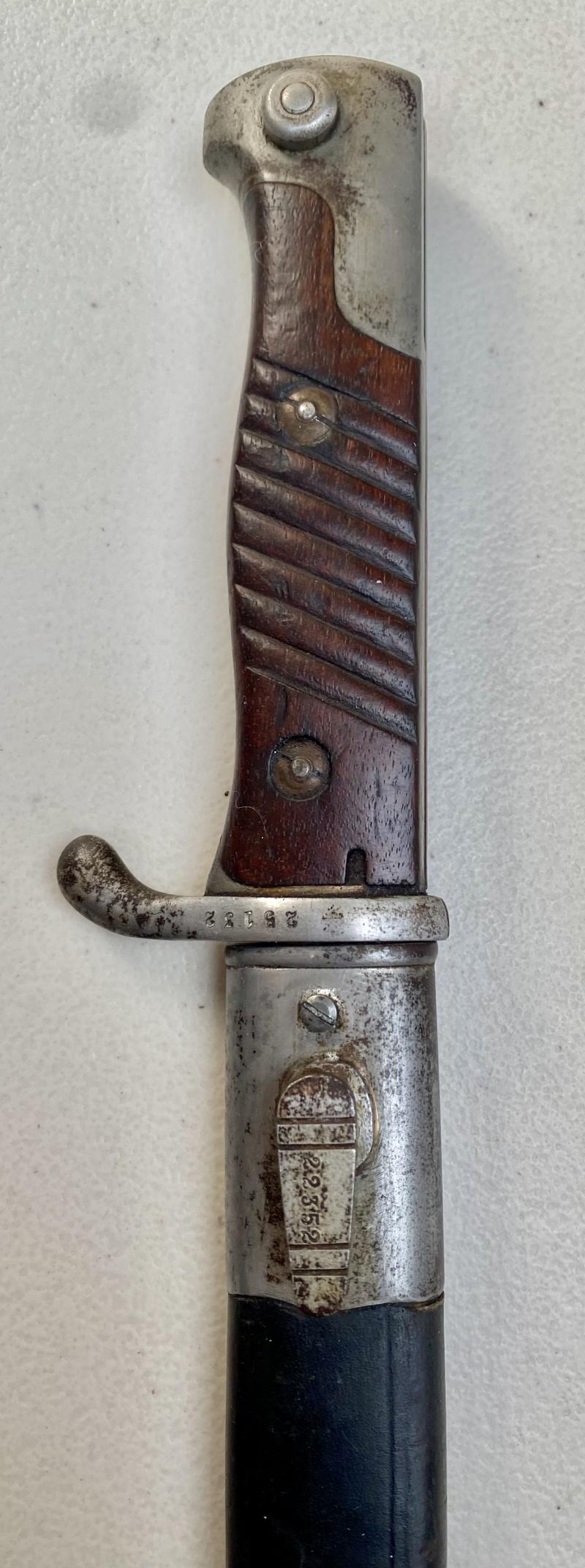 PERUVIAN 1898/09 PATTERN QUILL BACK BAYONET