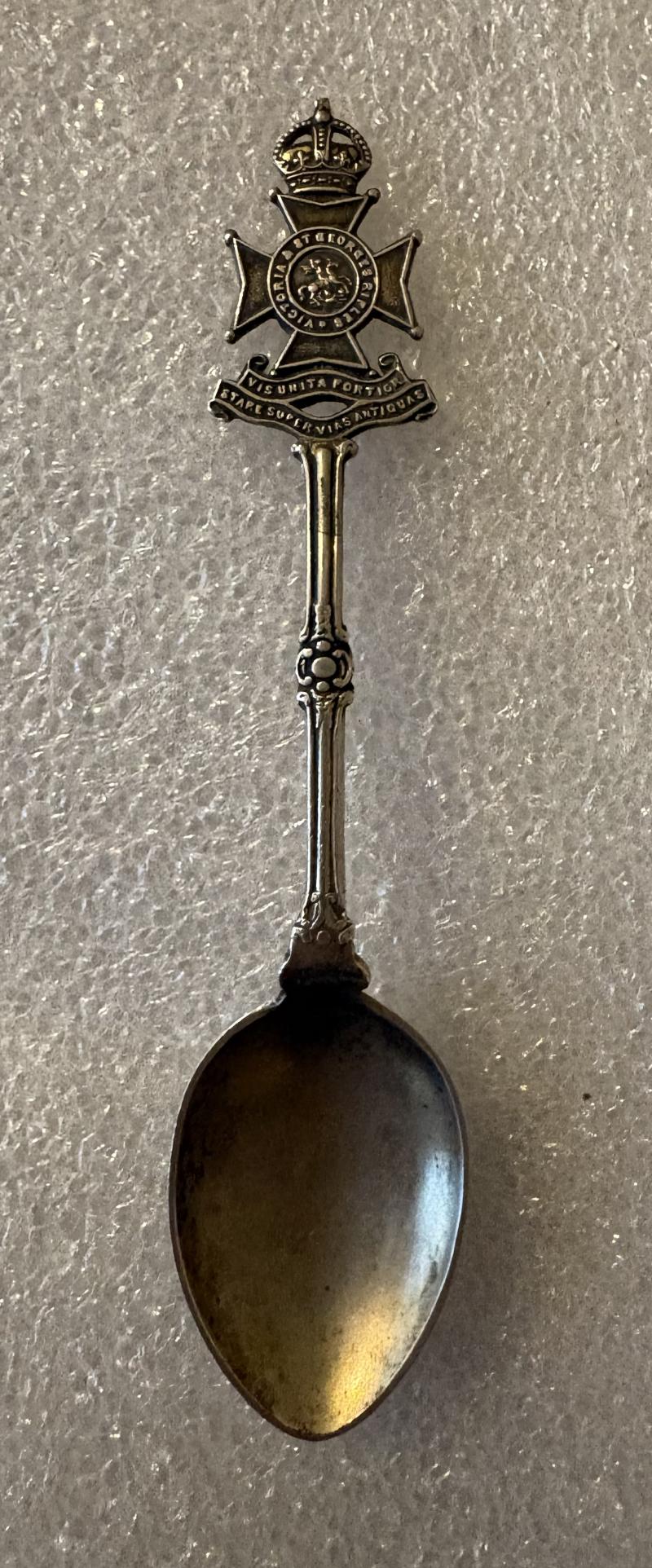 1904 HM SILVER VICTORIA & ST GEORGES RIFLES SPOON