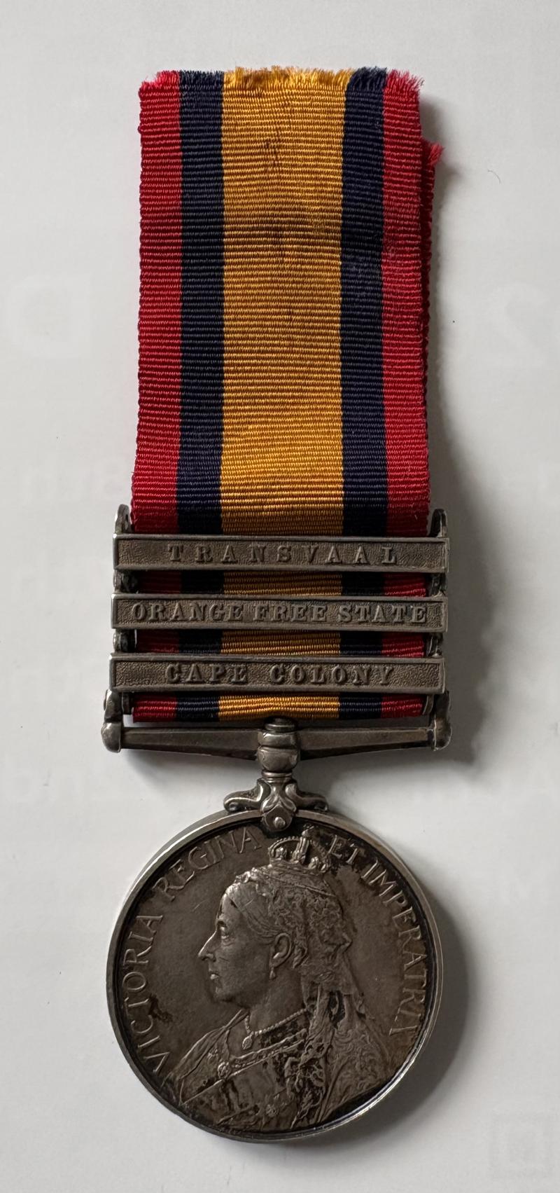 BOER WAR 3 BAR QSA DERBY RGT