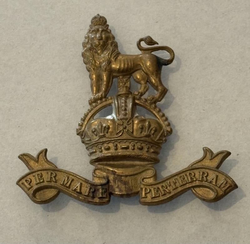 WWI WW2 ROYAL MARINE POUCH BADGE
