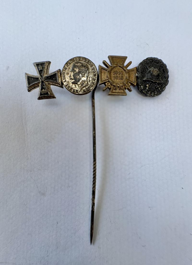 4 PLACE IMPERIAL GERMAN MEDAL STICKPIN