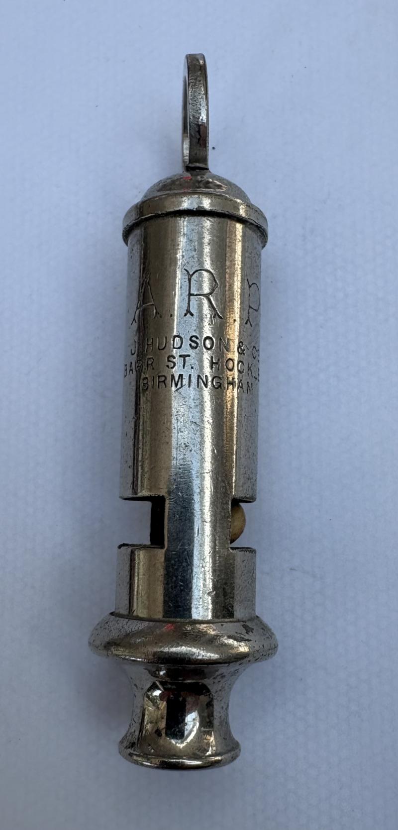 WW2 ARP WHISTLE- J HUDSON BIRMINGHAM