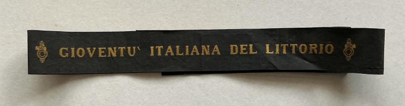 ITALIAN FACIST YOUTH (GIL) CAP TALLY