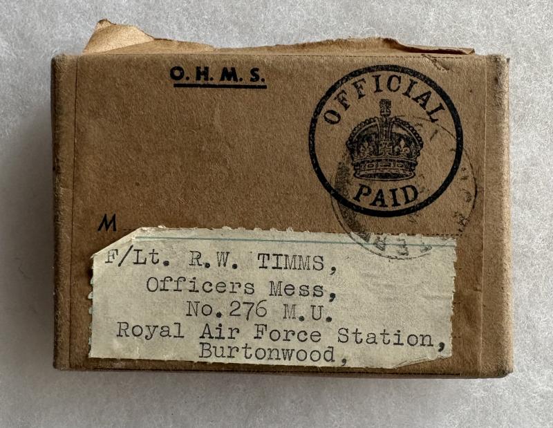 BOXED WW2 RAF OFFICERS MEDAL PAIR