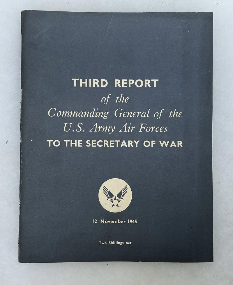1945 DATED 3rd  REPORT US ARMY AIRFORCE HMSO
